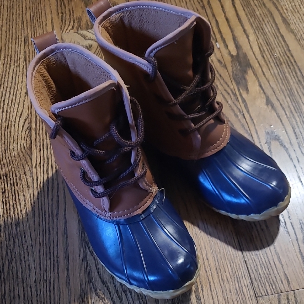 Western Chief Brown and Blue Kids Boots
